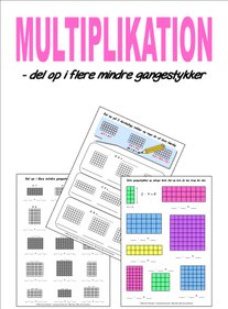 Multiplikation. Gange. Regnestrategier. Del op.