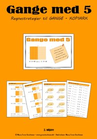 Regnestrategier. Gange. Multiplikation. Plakater. Matematik. Gange med 5. Gange med 10. Halvering.